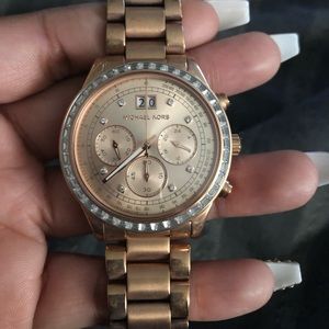 Michael Kors Rose Gold Watch with Diamonds.